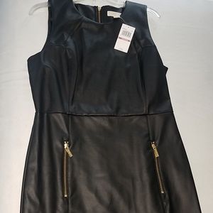 Michael Kors Black Guess dress with gold zippers